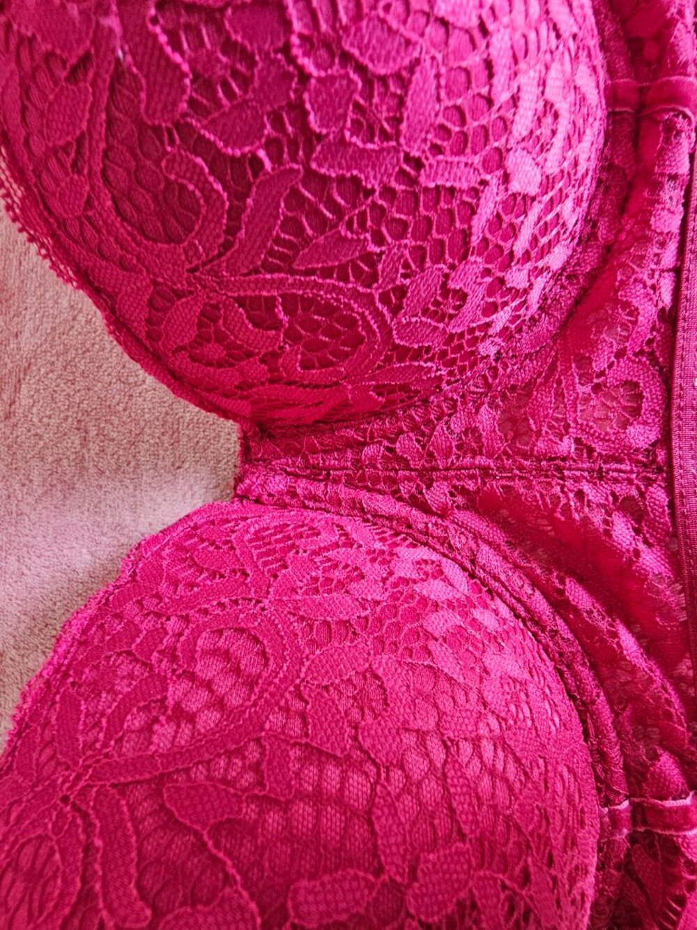 Bebe Push-Up Bra- Trio - Golden Mustard, Fuchsia & Black - Size 34DD - Picture 12 of 15